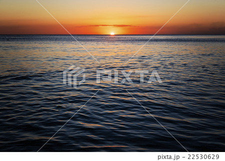 Romantic sunset over sea 22530629
