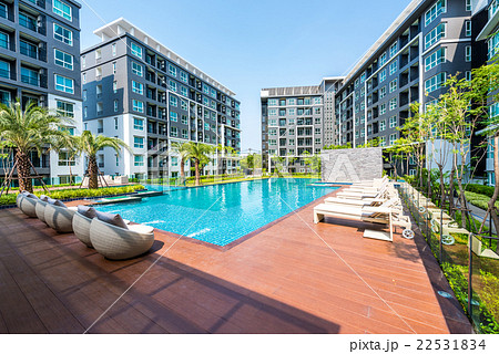 beautiful swimming pool in condominium 22531834