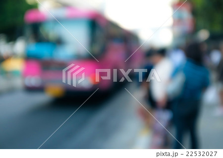 Blurred background of people at bus station Blurred background of people at bus station 22532027