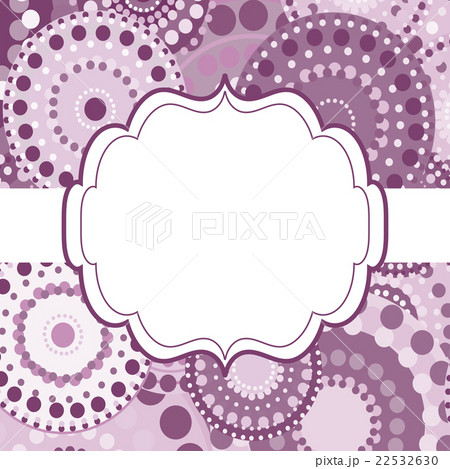 Patterned frame background invitation circular 22532630