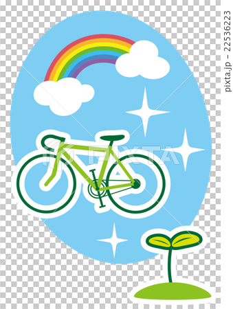 環境に優しい乗り物　ロードレーサー 22536223
