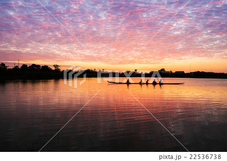 boat in sunset 22536738