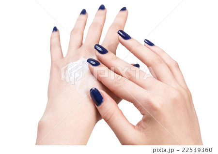 Beautiful female hands with cream 22539360