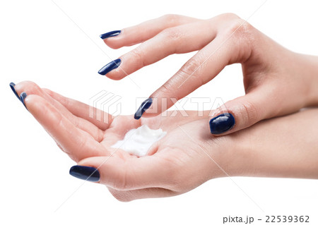 Beautiful female hands with cream 22539362