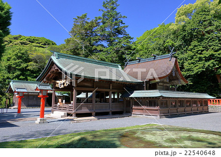 世界遺産 沖ノ島 関連遺産群 九州 福岡県 おすすめ 人気 観光地 宗像市 宗像大社 中津宮 神社の写真素材 22540648 Pixta