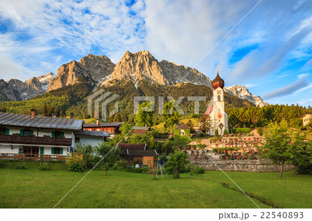 Grainau village and Zugspitze top of Germany Grainau village and Zugspitze top of Germany 22540893