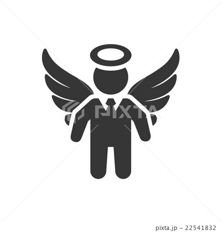 Businessman with Wings Logo. Angel Silhouette 22541832
