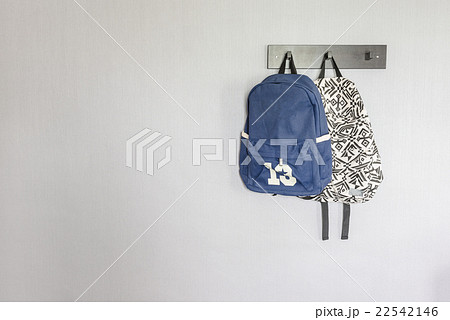 bags hanging on hook 22542146