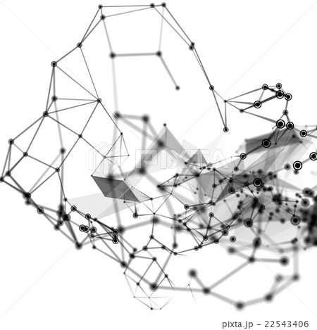 Abstract molecular structure on white background Abstract molecular structure on white background 22543406