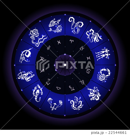 Zodiac circle with horoscope signs 22544661