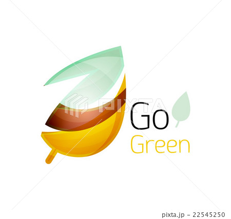 Minimalistic modern abstract leaf design, nature 22545250