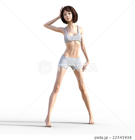 綺麗な脚の女性 ボディーパーツ Perming 3dcg イラスト素材のイラスト素材