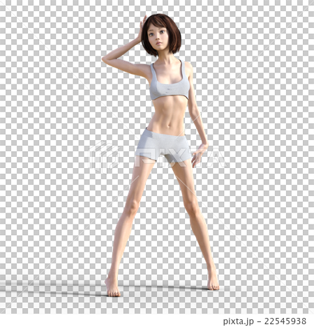 Female body part of beautiful leg perming 3DCG illustration material Female body part of beautiful leg perming 3DCG illustration material 22545938