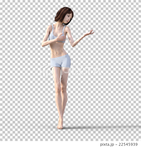 Female body part of beautiful leg perming 3DCG illustration material Female body part of beautiful leg perming 3DCG illustration material 22545939