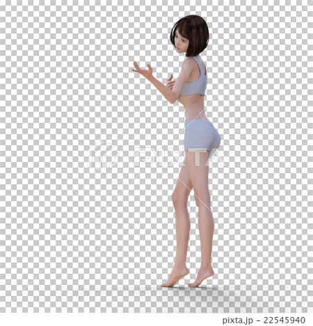 綺麗な脚の女性 ボディーパーツ perming 3DCG イラスト素材 綺麗な脚の女性 ボディーパーツ perming 3DCG イラスト素材 22545940