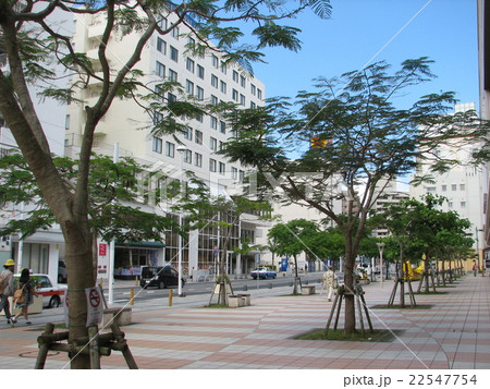 国際通り　安里バス停　さいおんスクエア広場 22547754