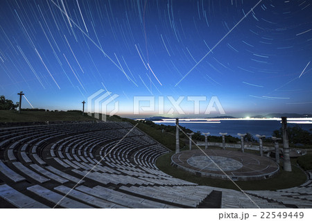 星景 志度野外音楽広場 テアトロンの写真素材 星景 志度野外音楽広場 テアトロンの写真素材