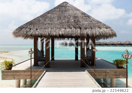 patio or terrace with canopy on beach sea shore patio or terrace with canopy on beach sea shore 22549622