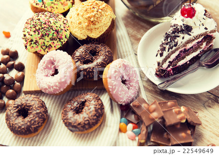 close up of sweets on table 22549649