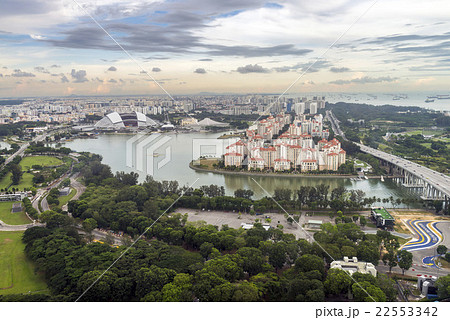 Aerial view of facilities around Kallang basin 22553342