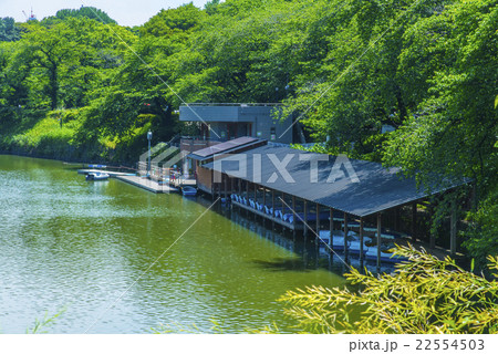 千鳥ヶ淵ボート小屋の写真素材 千鳥ヶ淵ボート小屋の写真素材