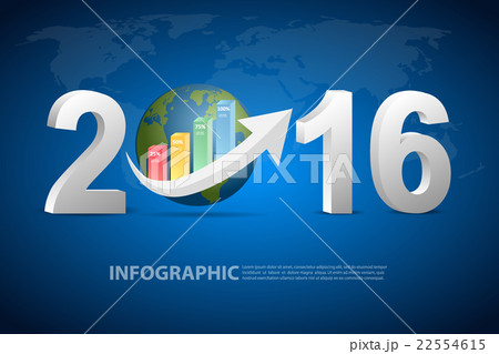 Business concept of new year 2016 22554615