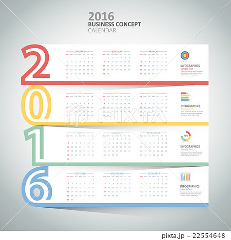 Design template 2016 calendar, Design template 2016 calendar, 22554648