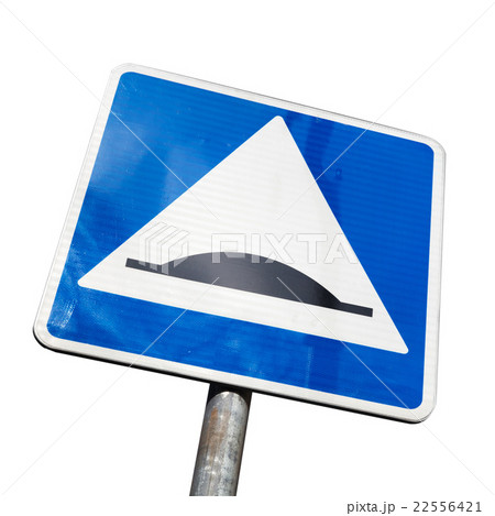 Speed Bump. Square road sign isolated Speed Bump. Square road sign isolated 22556421