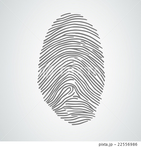 Vector black isolated fingerprint  22556986