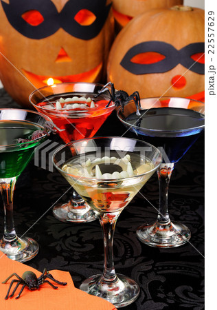 Drinks on the table in honor of Halloween Drinks on the table in honor of Halloween 22557629