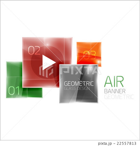 Multicolored squares with sample text 22557813