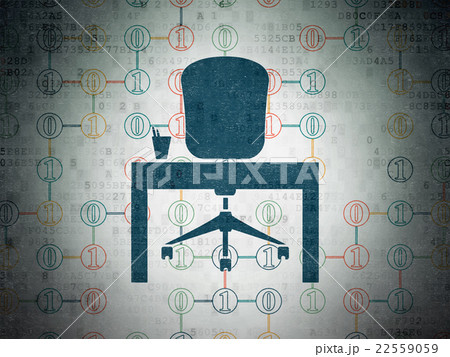 Finance concept: Office on Digital Data Paper 22559059