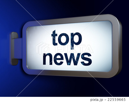 News concept: Top News on billboard background 22559665