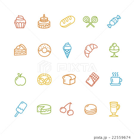 Bakery and Pastry Colorful Icons Set. Vector Bakery and Pastry Colorful Icons Set. Vector 22559674