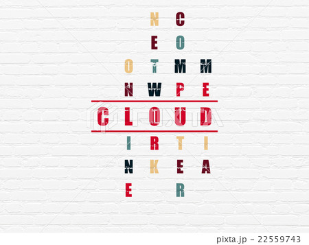 Cloud networking concept: Cloud in Crossword Cloud networking concept: Cloud in Crossword 22559743