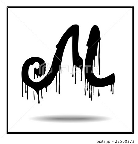 Melted grunge font Melted grunge font 22560373