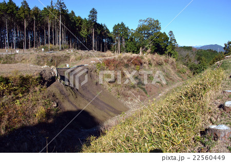 諏訪原城　外堀 22560449