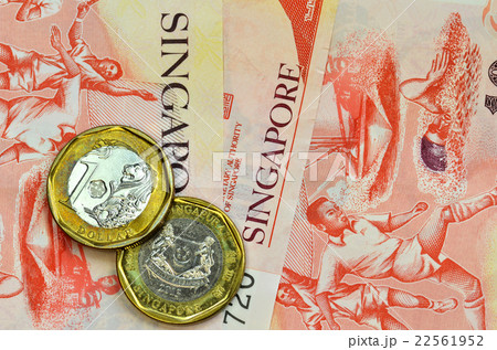 Singapore money on white background Singapore money on white background 22561952
