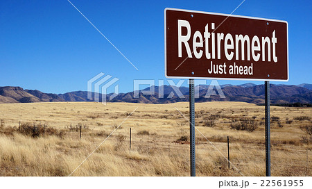 Retirement brown road sign Retirement brown road sign 22561955