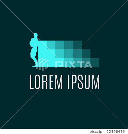 Sport, bodybuilding, fitness logo element Sport, bodybuilding, fitness logo element 22566456