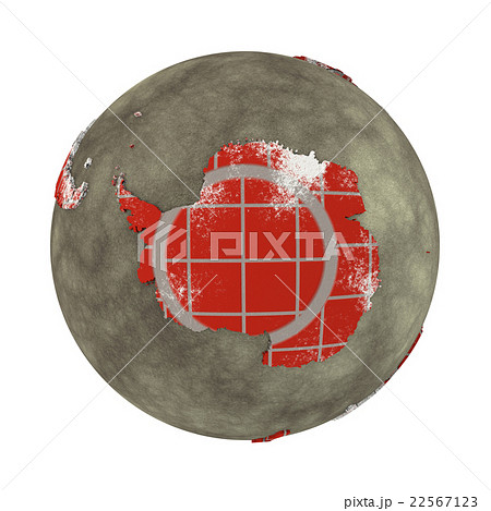 Antarctica on brick wall Earth 22567123