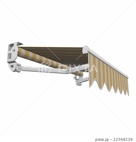 Awnings, marques patio Basis. 3d illustration 22568239