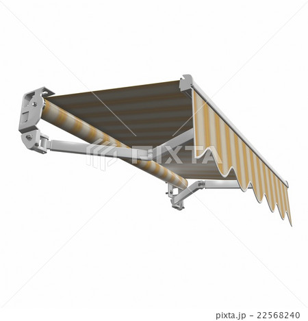 Awnings, marques patio Basis. 3d illustration 22568240