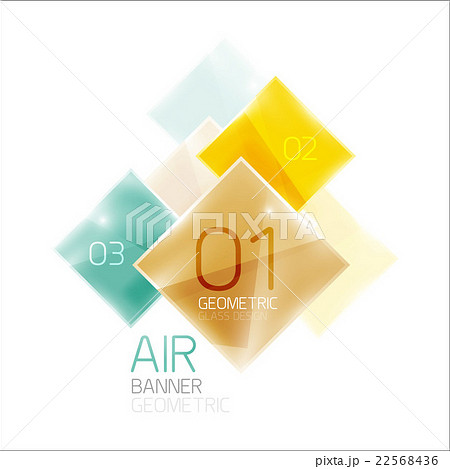 Multicolored squares with sample text 22568436