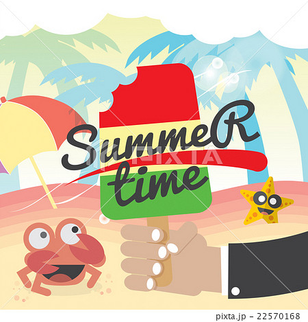 Summer Time Concept Banner Vector Illustration. Summer Time Concept Banner Vector Illustration. 22570168
