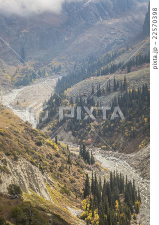 The panorama of mountain landscape of Ala-Archa The panorama of mountain landscape of Ala-Archa 22570398