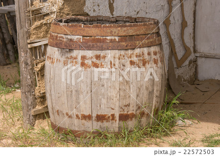 Old wooden barrel Old wooden barrel 22572503
