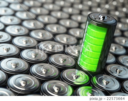 Battery charging concept. Green energy 22573664
