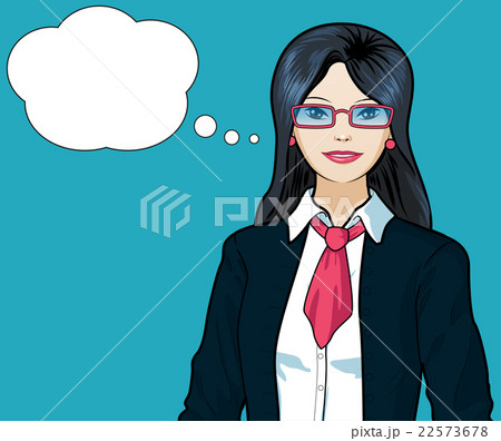 Asian Businesswoman pop art comic Asian Businesswoman pop art comic 22573678