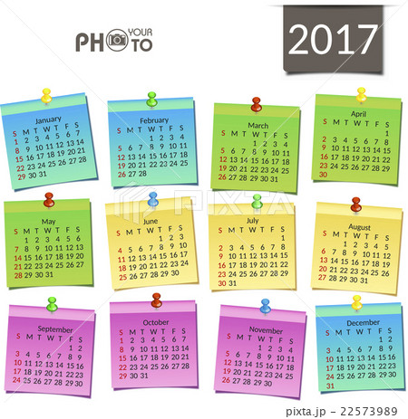 Calendar 2017. Week starts from Sunday Calendar 2017. Week starts from Sunday 22573989